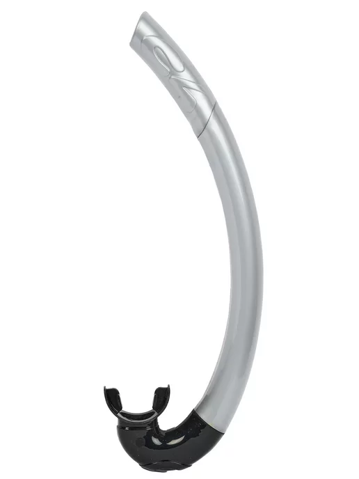 C4 CARBON Трубка для плавания взрослая С4 MISTRAL SOFT SILVER, серебристый, фото 2