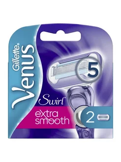 Сменная кассета Venus Extra Smooth Swirl 5 лезвий 2 шт