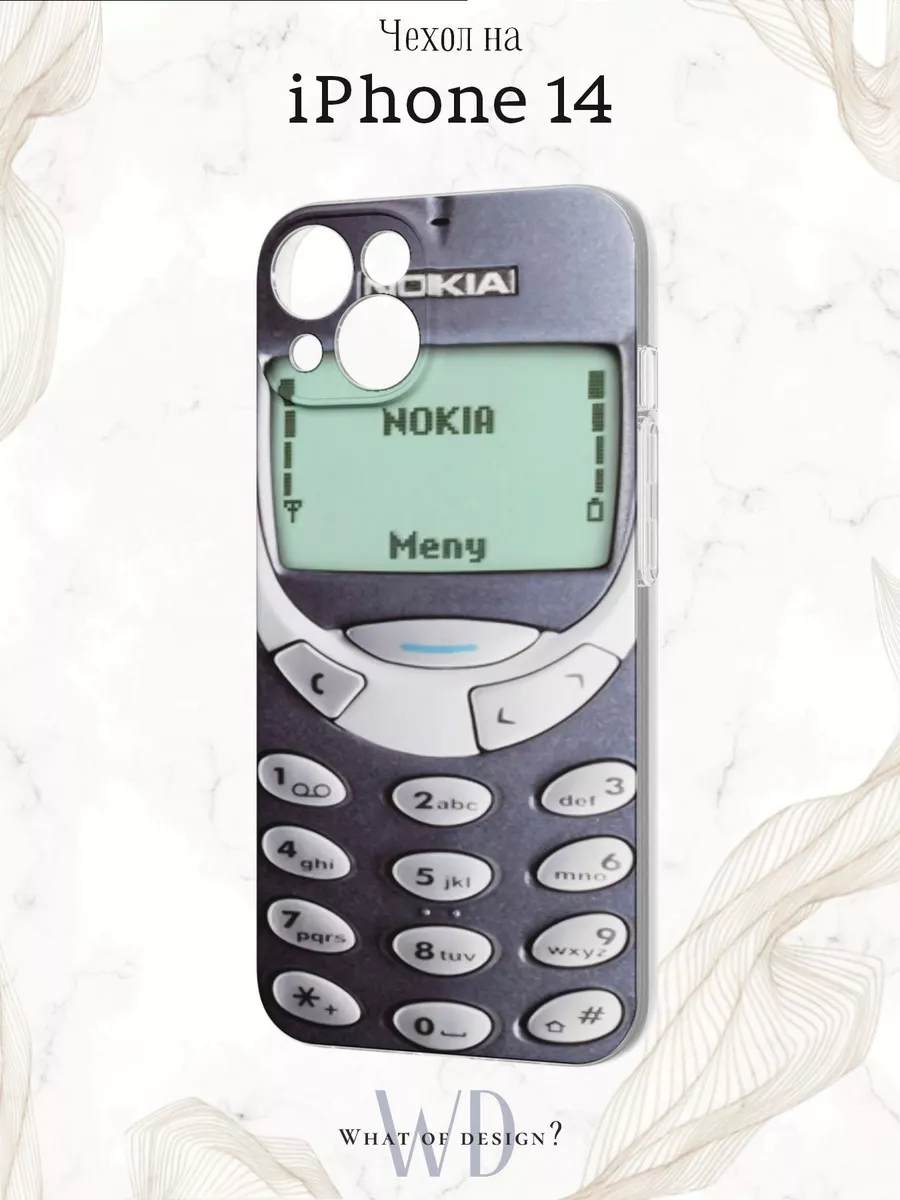 Чехол на iPhone 14 с принтом Nokia