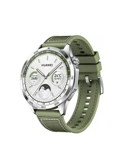 Смарт часы Watch GT 4 PNX-B19 46mm Green Woven Strap Huawei 243353159 купить за 25 339 ₽ в интернет-магазине Wildberries