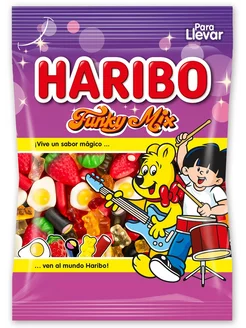 Мармелад жевательный funky mix 100г Haribo 243359573 купить за 192 ₽ в интернет-магазине Wildberries