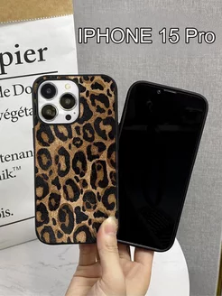 Силиконовый чехол на iPhone 15 pro с леопард CASE HOUSE 243381829 купить за 349 ₽ в интернет-магазине Wildberries