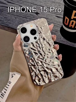 Силиконовый чехол на iPhone 15 pro металлик CASE HOUSE 243382283 купить за 378 ₽ в интернет-магазине Wildberries