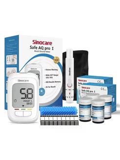 Safe AQ Pro I глюкометр и тест полоски набор 100шт Sinocare 243395109 купить за 3 111 ₽ в интернет-магазине Wildberries