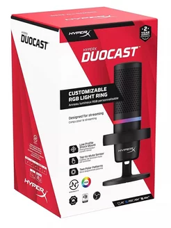 Микрофон для компьютера Duocast HyperX 243402954 купить за 9 098 ₽ в интернет-магазине Wildberries