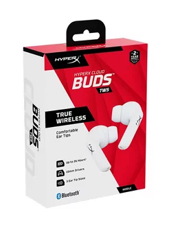 Игровые беспроводные наушники Cloud Buds True Wireless White HyperX 243409353 купить за 3 836 ₽ в интернет-магазине Wildberries