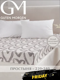 Простынь евро 220х240 см Guten Morgen 243439049 купить за 606 ₽ в интернет-магазине Wildberries