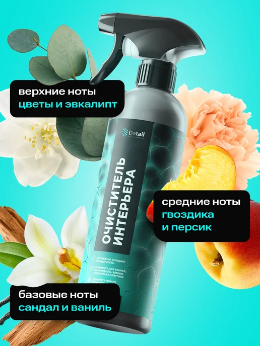 DETAIL Очиститель салона автомобиля Ultra Clean 500мл, 500 мл, фото 3