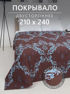 Покрывало Евро 210х240 см Двухстороннее Алиса by Goldtex 243450607 купить за 1 552 ₽ в интернет-магазине Wildberries