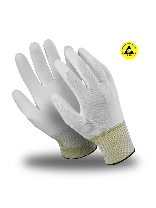 MANIPULA SPECIALIST Перчатки защитные МИКРОСТАТИК Manipula, белый