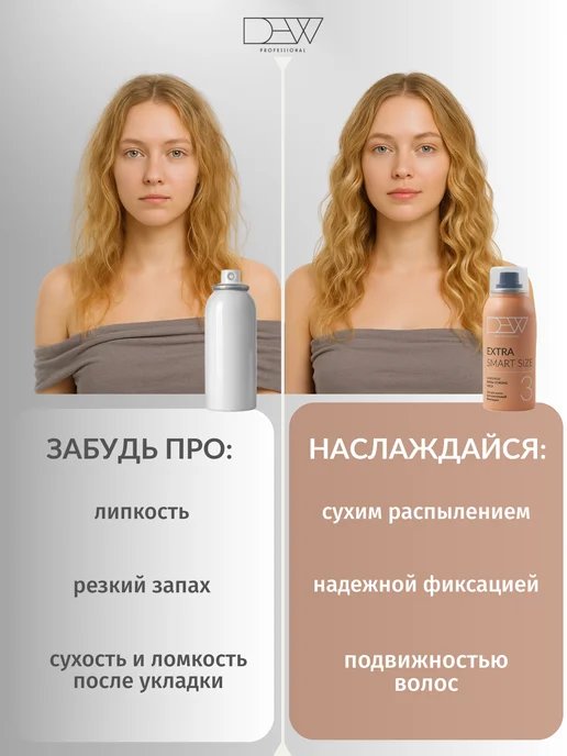 Dew Professional Лак для волос экстрасильной фиксации Extra Strong 100 мл, 100 мл, фото 4