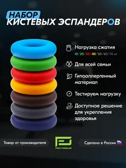 Набор эспандеров кистевых 10 20 30 40 50 60 70 кг ProFitnessLab 243534942 купить за 756 ₽ в интернет-магазине Wildberries