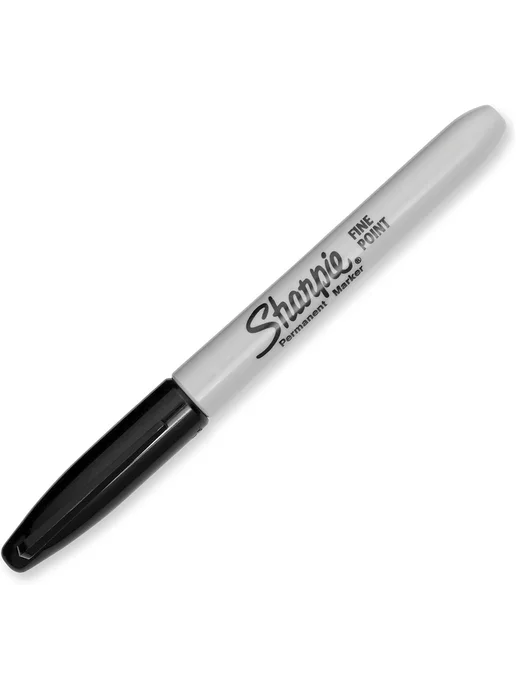 Sharpie Тонкий перманентный черный маркер для любых поверхностей, черный, фото 2