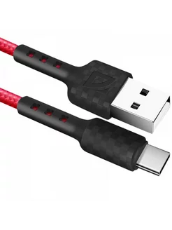 Кабель USB - USB Type-C 1м, красный