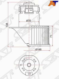 Мотор печки для Ниссан Х Трейл т30 2000-2007, Nissan X-Trail