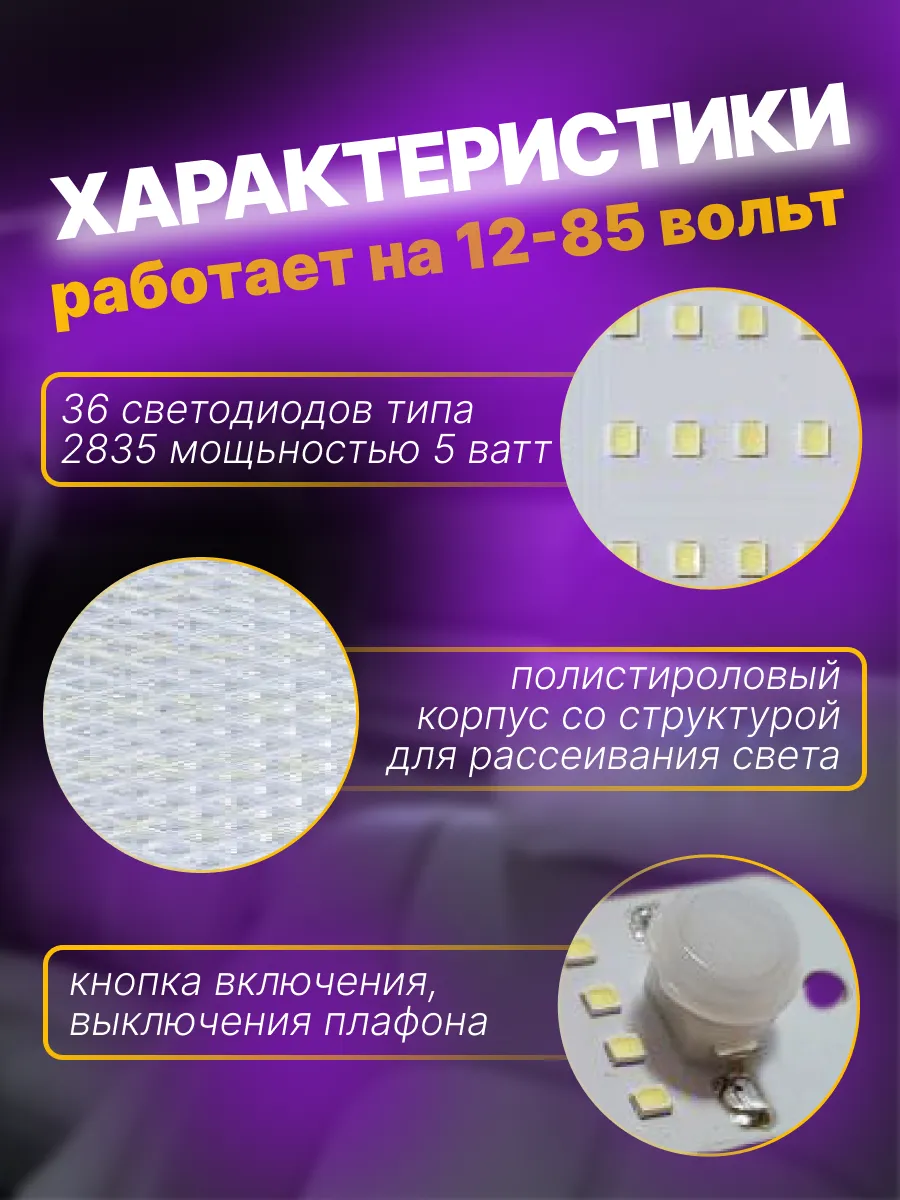 Подсветка в машину в салон светодиодный