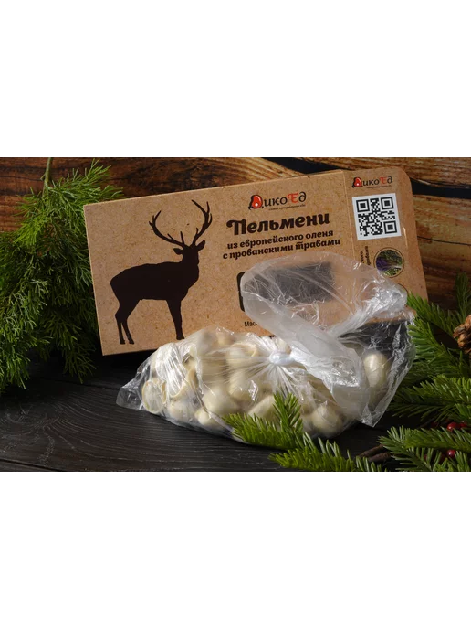 ДикоЕд Пельмени из Европейского оленя с прованскими травами, 500 г, 500 г, фото 3