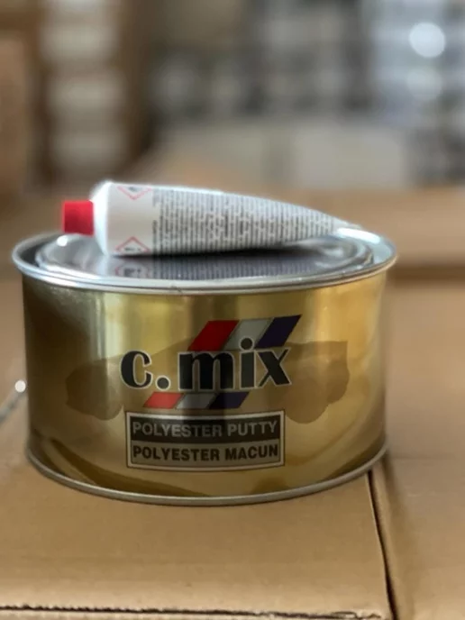 C-Mix 1.7кг Шпатлевка для авт, полиэфирная с отвердителем