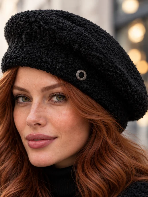Dika Knit Берет букле демисезонный, вариант, фото 5