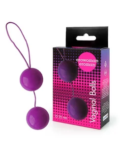 Вагинальные шарики Balls фиолетовые d 3,5 см