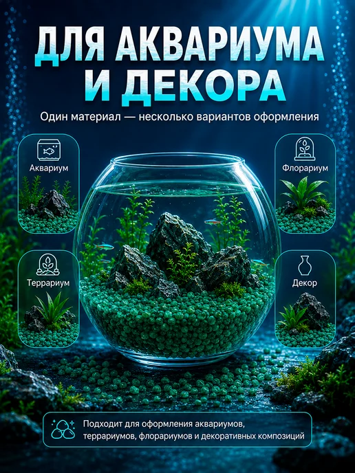 Пижон Аква Мраморная крошка 5-10 мм, голубой, фото 4