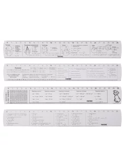 Набор справочных линеек 4 штуки, 25 см Calligrata 243666262 купить за 239 ₽ в интернет-магазине Wildberries