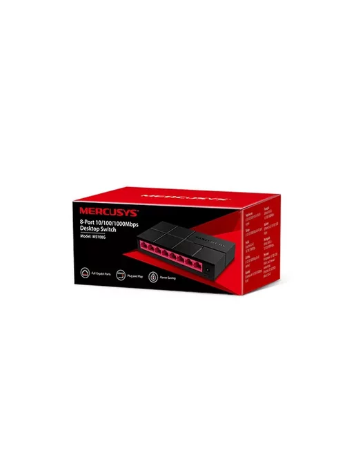 Mercusys Technologies CO Коммутатор MS108G, 108 г, фото 2