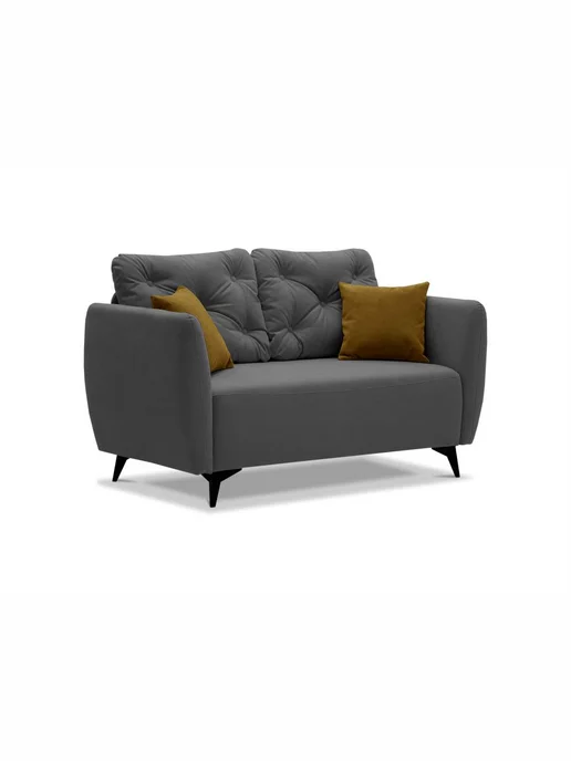 ЛАДЬЯ Кушетка Тиволи_2 148х76х89 см, велюр бежевый, 76x89 см, серый, велюр, фото 2