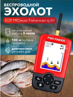 Рыбацкий беспроводной эхолот PROever Fisherman XJ-01 EGP 243738552 купить за 5 624 ₽ в интернет-магазине Wildberries