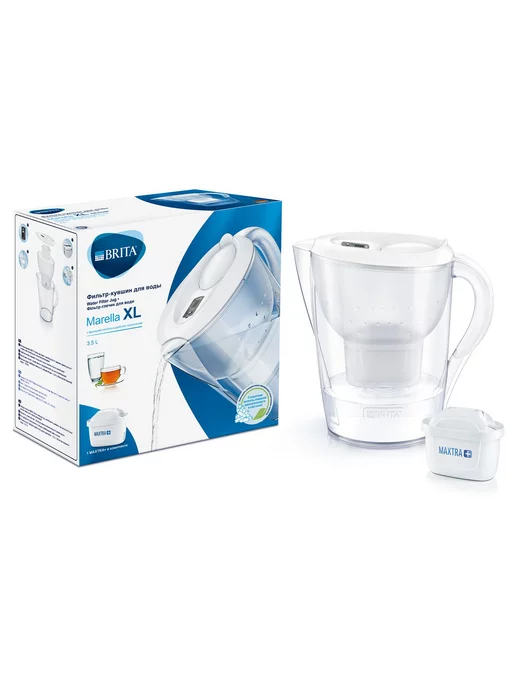 Brita Фильтр для воды кувшин Marella 3.5л 3 картриджа, 3,5 л, фото 3