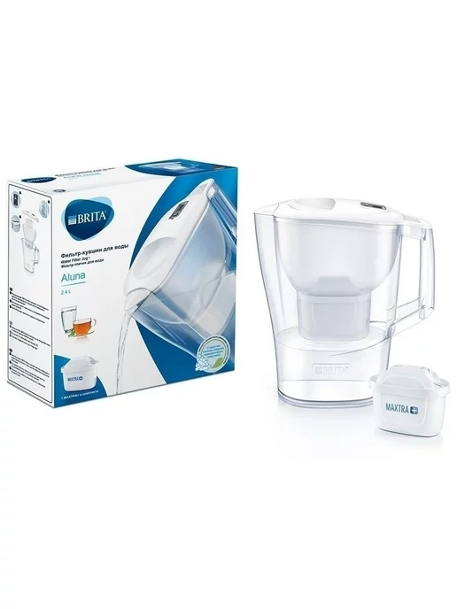 Brita Фильтр для воды кувшин Aluna 2,4 л, картридж 3 шт, 2,4 л, фото 2