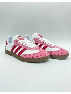 Кроссовки Samba Сердечки adidas 243752732 купить за 2 417 ₽ в интернет-магазине Wildberries