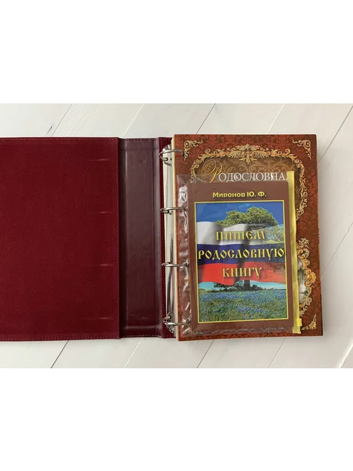 ELITKNIGI.RU Родословная книга (подарочная кожаная книга), красный, фото 5