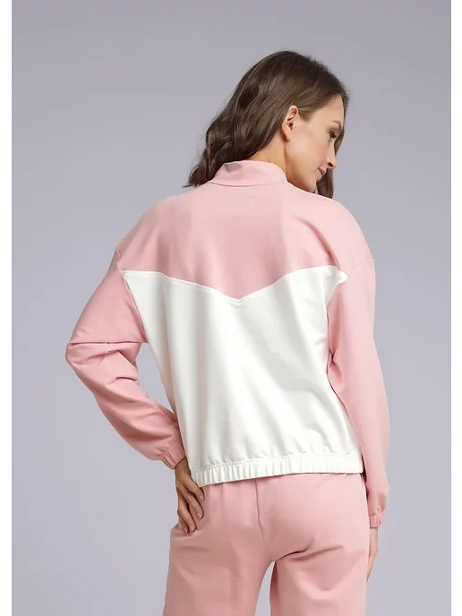 CLEVER WEAR Кофта женская спортивная оверсайз, белый, фото 2