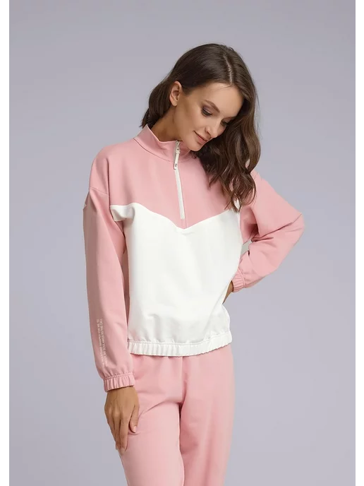CLEVER WEAR Кофта женская спортивная оверсайз, белый, фото 3