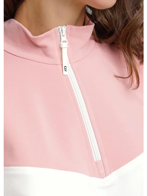 CLEVER WEAR Кофта женская спортивная оверсайз, белый, фото 4