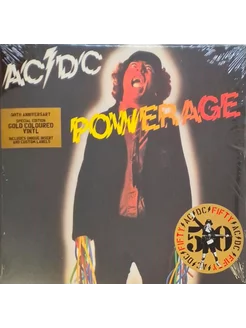 AC DC "Powerage" Coloured Gold Metallic