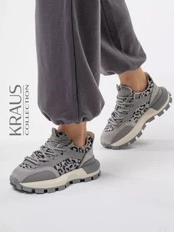 Кроссовки леопардовые женские на платформе KRAUS Collection 243773496 купить за 4 711 ₽ в интернет-магазине Wildberries