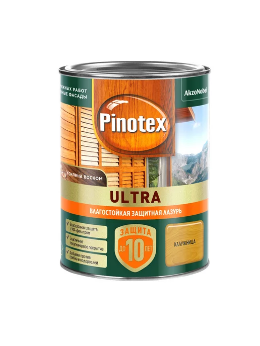 Pinotex Декоративная пропитка Ultra AWB палисандр 0,9 л, 900 мл, фото 2