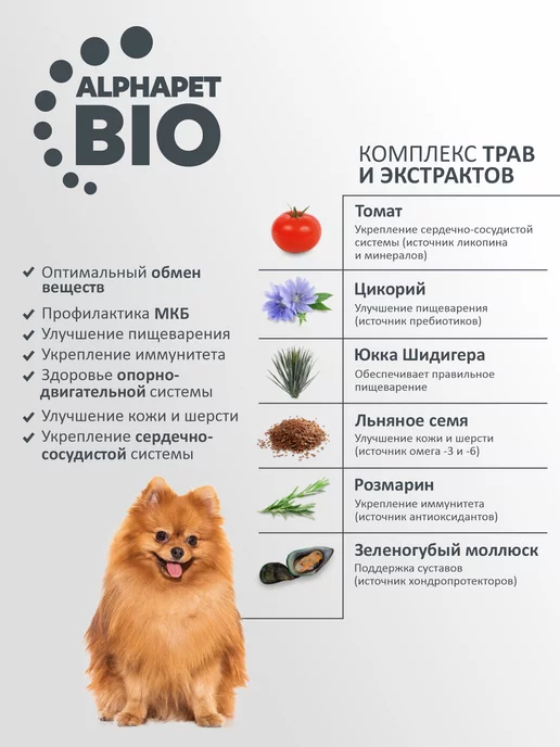 Сухой корм AlphaPet для собак, ягненок, 0,9 кг, фото 5