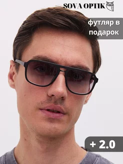 Очки для зрения солнцезащитные с диоптриями + 2 SOVA OPTIK 243856485 купить за 768 ₽ в интернет-магазине Wildberries