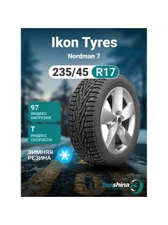 Шины зимние Ikon Tyres Nordman 7 235/45R17 T97 шип Ikon Tyres 243873997 купить за 13 781 ₽ в интернет-магазине Wildberries