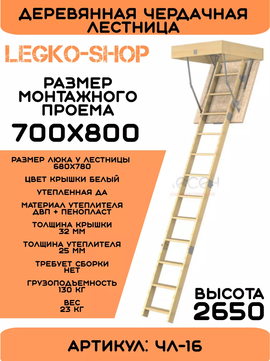 Деревянная чердачная...