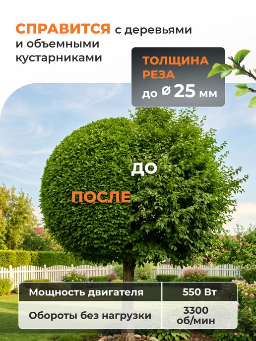 VILLARTEC Кусторез электрический садовый HE54, вариант, фото 4