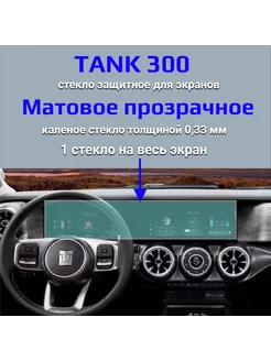 Защитное матовое стекло на дисплей Tank 300