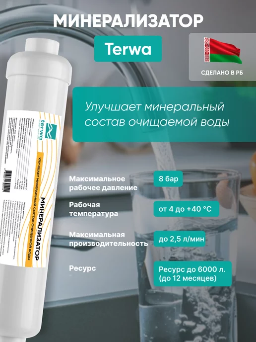 Terwa Минерализатор для обратного осмоса с литыми фитингами, вариант, фото 2