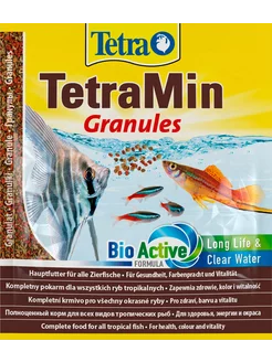 Корм гранулы TetraMin Granules для аквариумных рыб 15 г