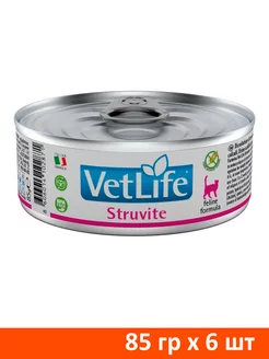 Корм влажный Vet Life Struvite для кошек струвиты 85 г 6 шт Farmina 244015862 купить за 1 063 ₽ в интернет-магазине Wildberries