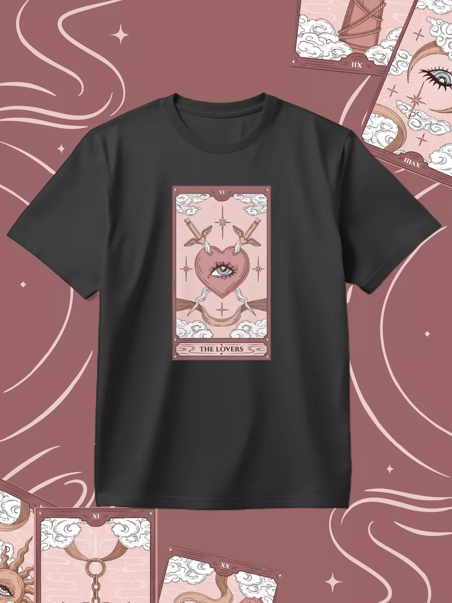 Футболка Таро Влюбленные Vash print 244018079 купить за 1