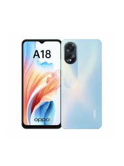 Смартфон Oppo A18 4/128 Гб, Голубой OPPO 244021716 купить за 8 500 ₽ в интернет-магазине Wildberries